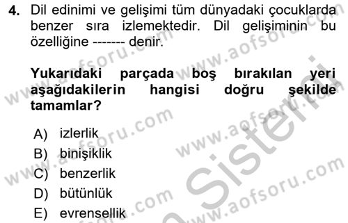 İletişim ve Alternatif İletişim Sistemleri Dersi 2018 - 2019 Yılı Yaz Okulu Sınav Soruları 4. Soru