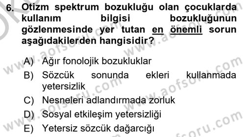 İletişim ve Alternatif İletişim Sistemleri Dersi 2018 - 2019 Yılı Yaz Okulu Sınav Soruları 6. Soru