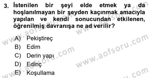 İletişim ve Alternatif İletişim Sistemleri Dersi 2020 - 2021 Yılı Yaz Okulu Sınav Soruları 3. Soru