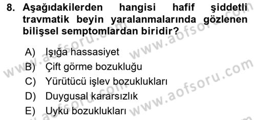 İletişim ve Alternatif İletişim Sistemleri Dersi 2020 - 2021 Yılı Yaz Okulu Sınav Soruları 8. Soru