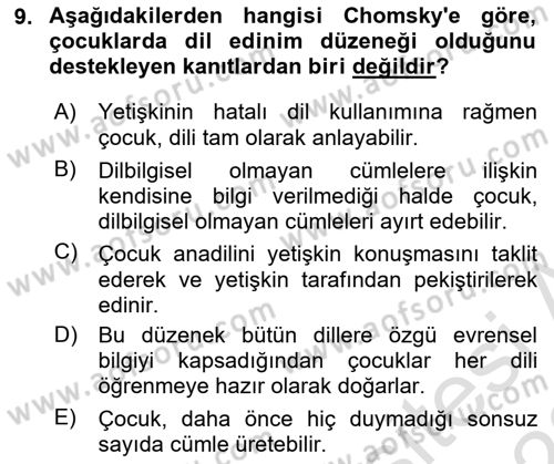 İletişim ve Alternatif İletişim Sistemleri Dersi 2021 - 2022 Yılı (Vize) Ara Sınav Soruları 9. Soru