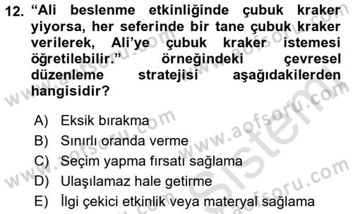 İletişim ve Alternatif İletişim Sistemleri Dersi 2021 - 2022 Yılı (Final) Dönem Sonu Sınav Soruları 12. Soru
