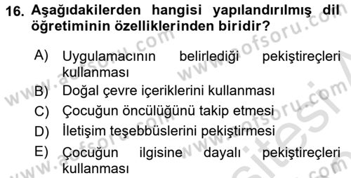 İletişim ve Alternatif İletişim Sistemleri Dersi 2021 - 2022 Yılı (Final) Dönem Sonu Sınav Soruları 16. Soru