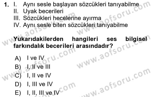 İletişim ve Alternatif İletişim Sistemleri Dersi 2021 - 2022 Yılı Yaz Okulu Sınav Soruları 1. Soru