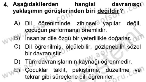 İletişim ve Alternatif İletişim Sistemleri Dersi 2021 - 2022 Yılı Yaz Okulu Sınav Soruları 4. Soru