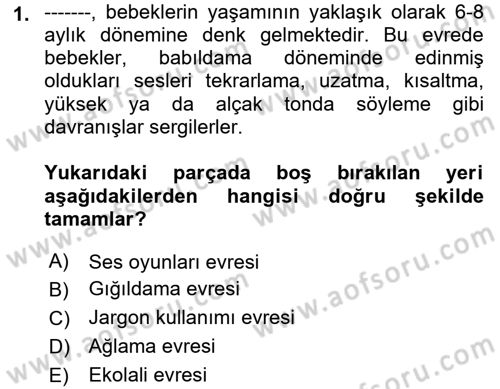 İletişim ve Alternatif İletişim Sistemleri Dersi 2022 - 2023 Yılı Yaz Okulu Sınav Soruları 1. Soru