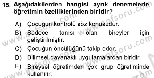 İletişim ve Alternatif İletişim Sistemleri Dersi 2022 - 2023 Yılı Yaz Okulu Sınav Soruları 15. Soru