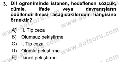 İletişim ve Alternatif İletişim Sistemleri Dersi 2022 - 2023 Yılı Yaz Okulu Sınav Soruları 3. Soru