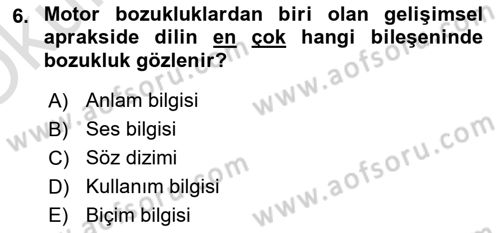 İletişim ve Alternatif İletişim Sistemleri Dersi 2022 - 2023 Yılı Yaz Okulu Sınav Soruları 6. Soru