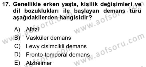 İletişim ve Alternatif İletişim Sistemleri Dersi 2023 - 2024 Yılı (Vize) Ara Sınav Soruları 17. Soru