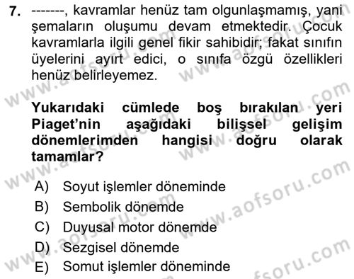 İletişim ve Alternatif İletişim Sistemleri Dersi 2023 - 2024 Yılı (Vize) Ara Sınav Soruları 7. Soru