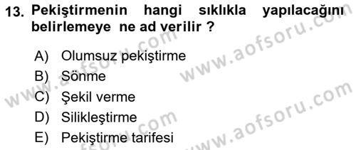 İletişim ve Alternatif İletişim Sistemleri Dersi 2023 - 2024 Yılı (Final) Dönem Sonu Sınav Soruları 13. Soru