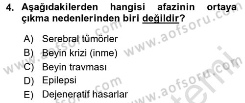 İletişim ve Alternatif İletişim Sistemleri Dersi 2023 - 2024 Yılı (Final) Dönem Sonu Sınav Soruları 4. Soru