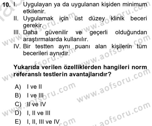 İletişim ve Alternatif İletişim Sistemleri Dersi 2023 - 2024 Yılı Yaz Okulu Sınav Soruları 10. Soru