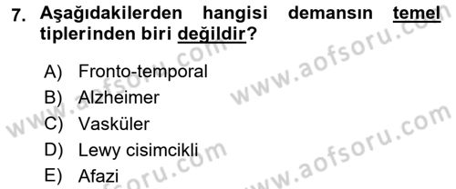 İletişim ve Alternatif İletişim Sistemleri Dersi 2023 - 2024 Yılı Yaz Okulu Sınav Soruları 7. Soru