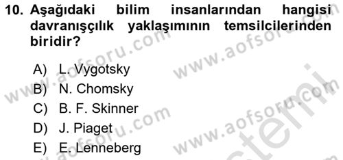 İletişim ve Alternatif İletişim Sistemleri Dersi 2024 - 2025 Yılı (Vize) Ara Sınav Soruları 10. Soru
