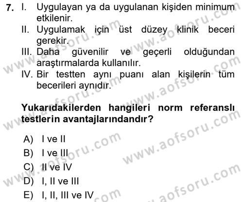 İletişim ve Alternatif İletişim Sistemleri Dersi 2024 - 2025 Yılı (Final) Dönem Sonu Sınav Soruları 7. Soru