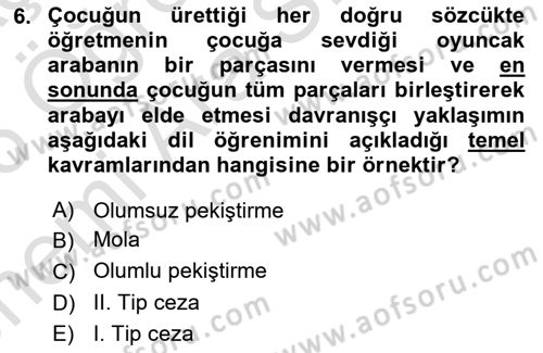 İletişim ve Alternatif İletişim Sistemleri Dersi 2025 - 2026 Yılı (Vize) Ara Sınav Soruları 6. Soru
