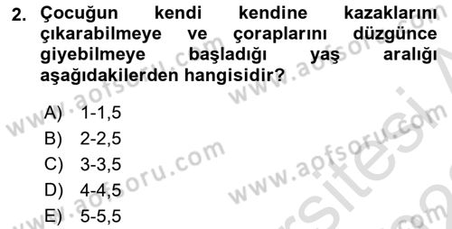 Temel Bakım ve Rehabilitasyon 1 Dersi 2021 - 2022 Yılı (Vize) Ara Sınav Soruları 2. Soru
