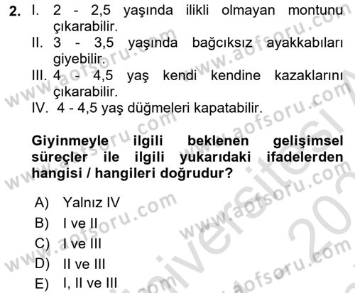 Temel Bakım ve Rehabilitasyon 1 Dersi 2021 - 2022 Yılı (Final) Dönem Sonu Sınav Soruları 2. Soru