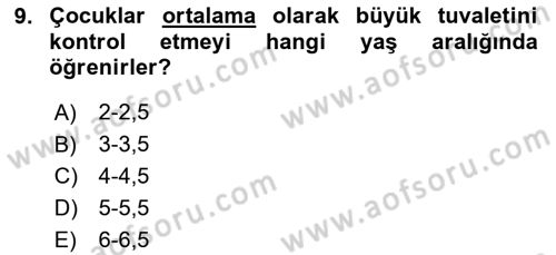Temel Bakım ve Rehabilitasyon 1 Dersi 2025 - 2026 Yılı (Vize) Ara Sınav Soruları 9. Soru