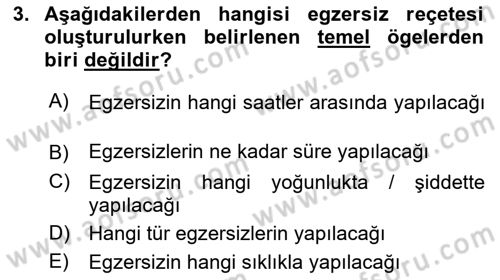 Temel Bakım ve Rehabilitasyon 2 Dersi 2018 - 2019 Yılı 3 Ders Sınav Soruları 3. Soru