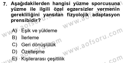 Temel Bakım ve Rehabilitasyon 2 Dersi 2021 - 2022 Yılı Yaz Okulu Sınav Soruları 7. Soru