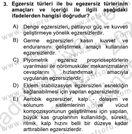 Temel Bakım ve Rehabilitasyon 2 Dersi 2023 - 2024 Yılı (Final) Dönem Sonu Sınav Soruları 3. Soru