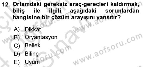 Temel Bakım ve Rehabilitasyon 2 Dersi 2023 - 2024 Yılı Yaz Okulu Sınav Soruları 12. Soru