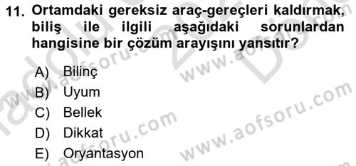 Temel Bakım ve Rehabilitasyon 2 Dersi 2024 - 2025 Yılı (Final) Dönem Sonu Sınav Soruları 11. Soru