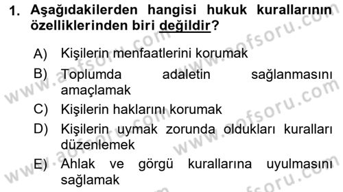 Engelli Mevzuatı ve Meslek Etiği Dersi 2018 - 2019 Yılı 3 Ders Sınav Soruları 1. Soru