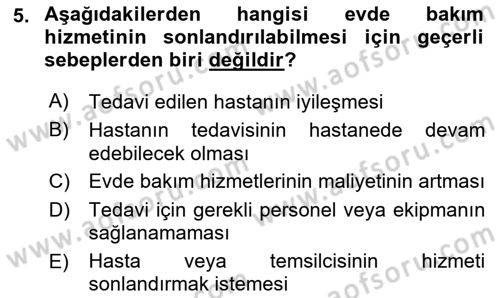 Engelli Mevzuatı ve Meslek Etiği Dersi 2018 - 2019 Yılı (Final) Dönem Sonu Sınav Soruları 5. Soru