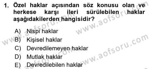 Engelli Mevzuatı ve Meslek Etiği Dersi 2018 - 2019 Yılı Yaz Okulu Sınav Soruları 1. Soru
