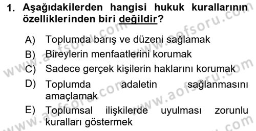Engelli Mevzuatı ve Meslek Etiği Dersi 2021 - 2022 Yılı (Final) Dönem Sonu Sınav Soruları 1. Soru