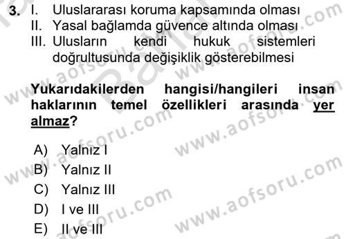 Engelli Mevzuatı ve Meslek Etiği Dersi 2021 - 2022 Yılı (Final) Dönem Sonu Sınav Soruları 3. Soru