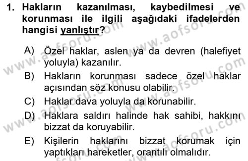 Engelli Mevzuatı ve Meslek Etiği Dersi 2023 - 2024 Yılı (Vize) Ara Sınav Soruları 1. Soru