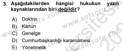 Engelli Mevzuatı ve Meslek Etiği Dersi 2023 - 2024 Yılı (Vize) Ara Sınav Soruları 3. Soru