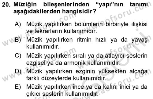 Çoklu Engellilerin Bakım ve Rehabilitasyonu Dersi 2020 - 2021 Yılı Yaz Okulu Sınav Soruları 20. Soru