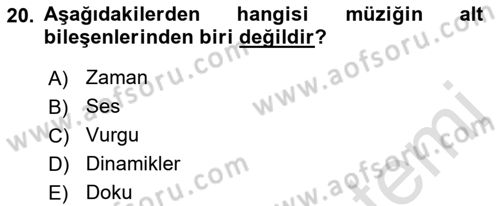 Çoklu Engellilerin Bakım ve Rehabilitasyonu Dersi 2021 - 2022 Yılı (Final) Dönem Sonu Sınav Soruları 20. Soru