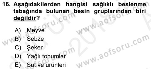 Gelişimsel Yetersizliklerin Bakım ve Rehabilitasyonu Dersi 2018 - 2019 Yılı (Vize) Ara Sınav Soruları 16. Soru