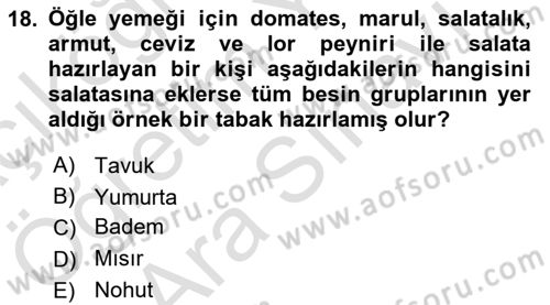 Gelişimsel Yetersizliklerin Bakım ve Rehabilitasyonu Dersi 2021 - 2022 Yılı (Vize) Ara Sınav Soruları 18. Soru