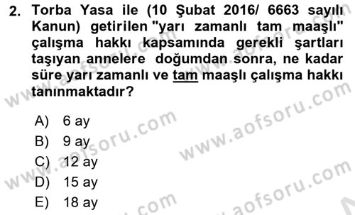 Gelişimsel Yetersizliklerin Bakım ve Rehabilitasyonu Dersi 2025 - 2026 Yılı (Final) Dönem Sonu Sınav Soruları 2. Soru
