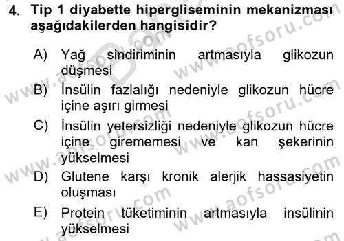 Gelişimsel Yetersizliklerin Bakım ve Rehabilitasyonu Dersi 2025 - 2026 Yılı (Final) Dönem Sonu Sınav Soruları 4. Soru