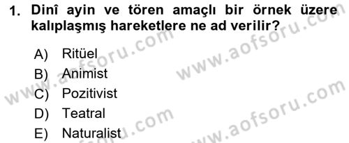 Halk Edebiyatına Giriş 1 Dersi 2018 - 2019 Yılı (Final) Dönem Sonu Sınav Soruları 1. Soru