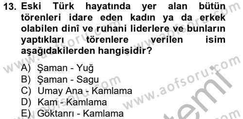 Halk Edebiyatına Giriş 2 Dersi 2012 - 2013 Yılı (Vize) Ara Sınav Soruları 13. Soru