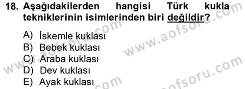 Halk Edebiyatına Giriş 2 Dersi 2012 - 2013 Yılı (Vize) Ara Sınav Soruları 18. Soru