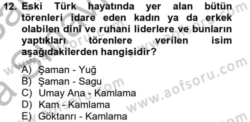 Halk Edebiyatına Giriş 2 Dersi 2013 - 2014 Yılı (Vize) Ara Sınav Soruları 12. Soru