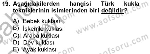 Halk Edebiyatına Giriş 2 Dersi 2013 - 2014 Yılı (Vize) Ara Sınav Soruları 19. Soru