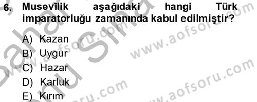 Halk Edebiyatına Giriş 2 Dersi 2014 - 2015 Yılı (Final) Dönem Sonu Sınav Soruları 6. Soru