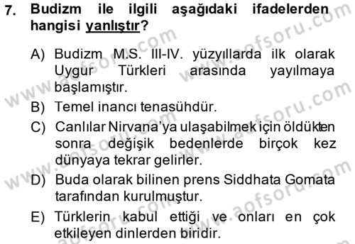 Halk Edebiyatına Giriş 2 Dersi 2014 - 2015 Yılı (Final) Dönem Sonu Sınav Soruları 7. Soru
